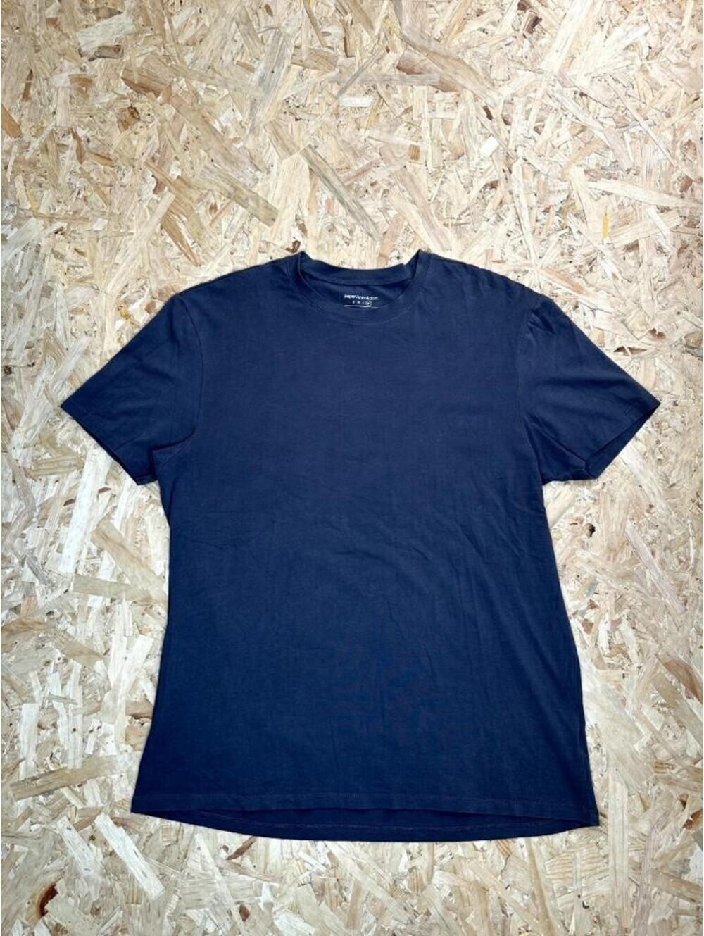 Paper Denim & Cloth T-Shirt Mens XL Navy Blue Cotton Blend Stretch UPF 50+